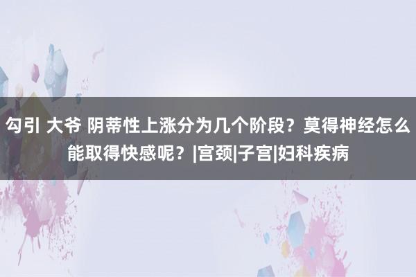 勾引 大爷 阴蒂性上涨分为几个阶段？莫得神经怎么能取得快感呢？|宫颈|子宫|妇科疾病