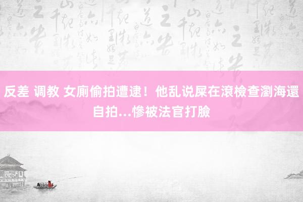 反差 调教 女廁偷拍遭逮！他乱说屎在滾　檢查瀏海還自拍...慘被法官打臉